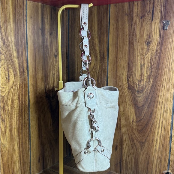 Coach Cream Brooke Hobo Soft Milled Leather Shoulder Bag - Picture 4 of 11